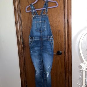 Denim overalls
